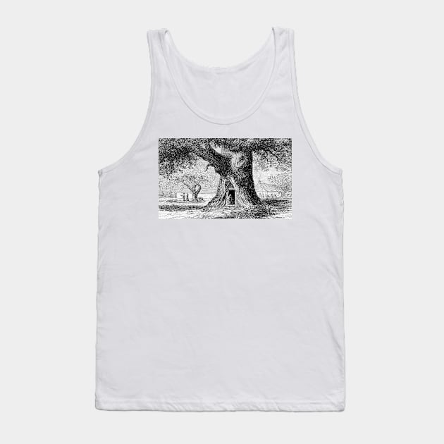 Tree house of monks and lone hermit. Tank Top by Marccelus